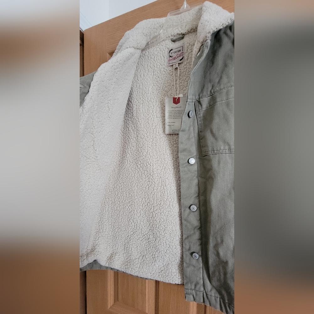 Stoosh Vintage Denim Sherpa Jacket